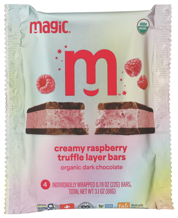 Creamy Raspberry Truffle Layer Bars 4ct, FT GF Org, 3.1 oz
