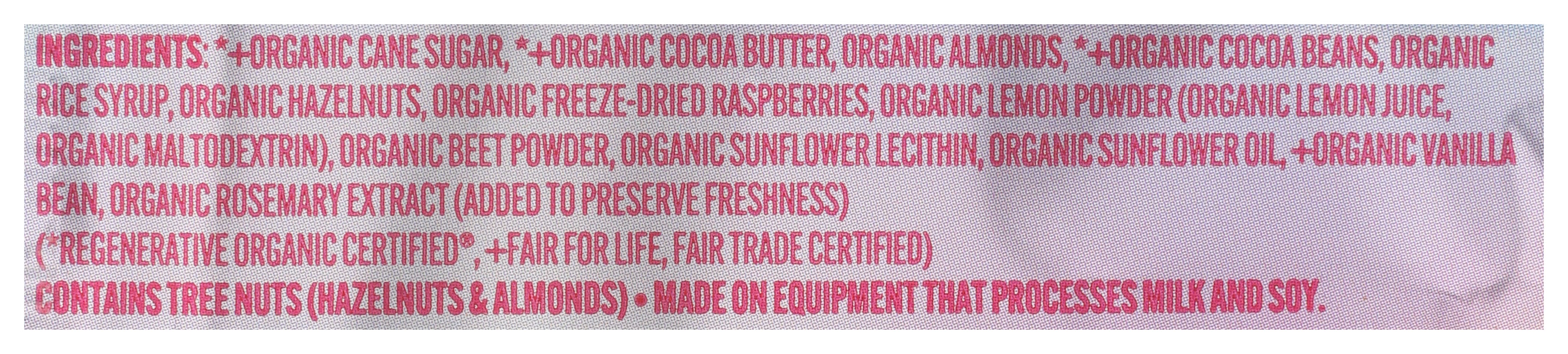 Creamy Raspberry Truffle Layer Bars 4ct, FT GF Org, 3.1 oz