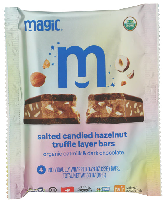Salted Candied Hazelnut Truffle Layer Bars 4ct, FT GF Org, 3.1 oz