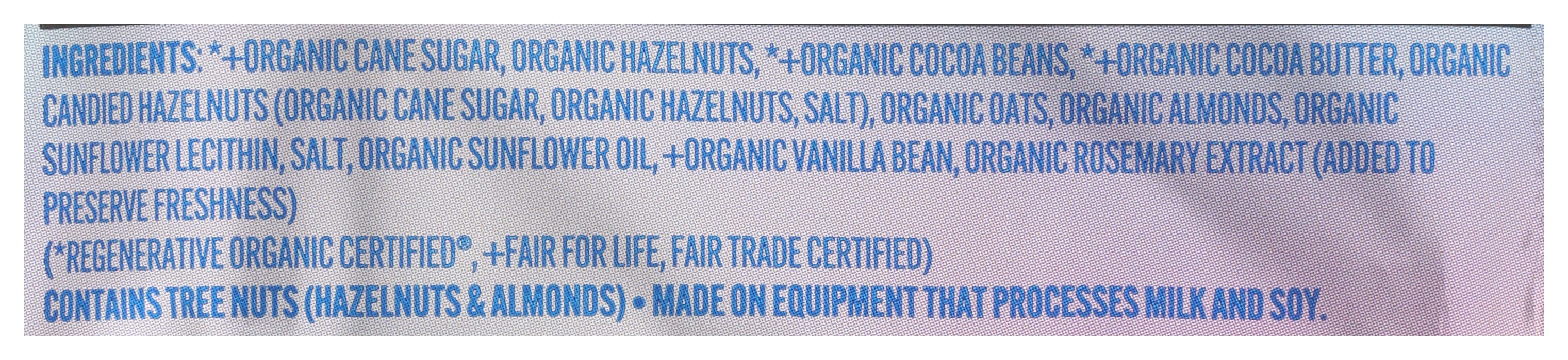 Salted Candied Hazelnut Truffle Layer Bars 4ct, FT GF Org, 3.1 oz