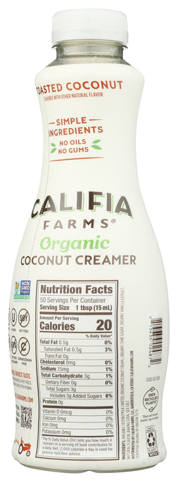 Toasted Coconut Creamer, DF Org, 25.4 fl oz