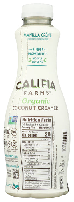 Vanilla Creme Coconut Creamer, DF Org, 25.4 fl oz