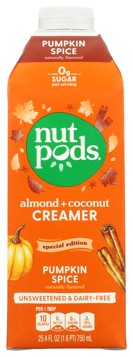 Pumpkin Spice Almond Coconut Creamer, Unsweetened, DF, 25.4 fl oz