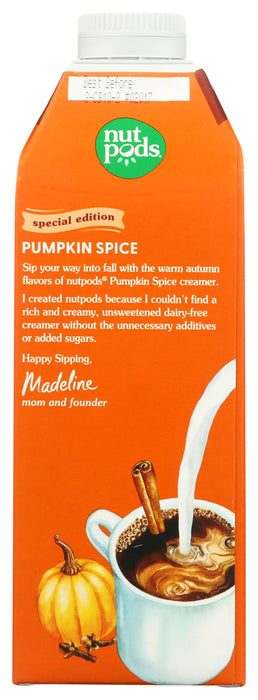 Pumpkin Spice Almond Coconut Creamer, Unsweetened, DF, 25.4 fl oz