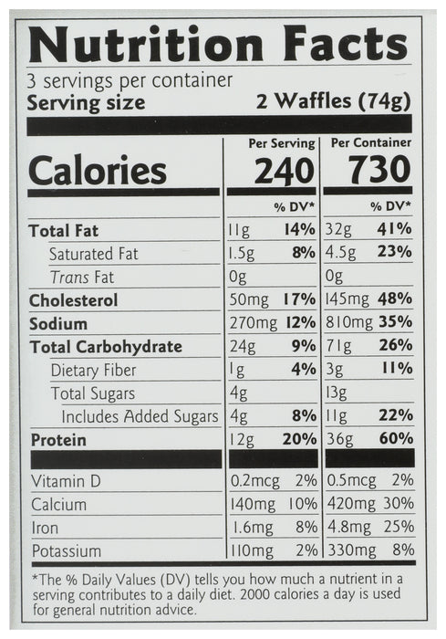 Protein Toaster Waffle, 6 ct, 7.8 oz