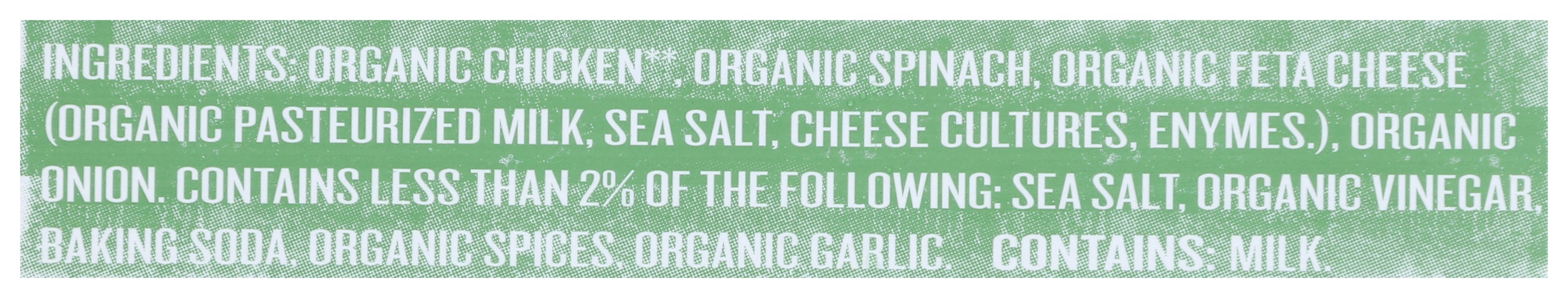 Spinach & Feta Chicken Sausage, Org, 12 oz