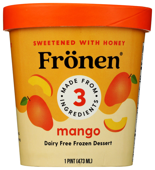 DF Frozen Dessert Sweetened w/ Honey, Mango, DF, 16 oz