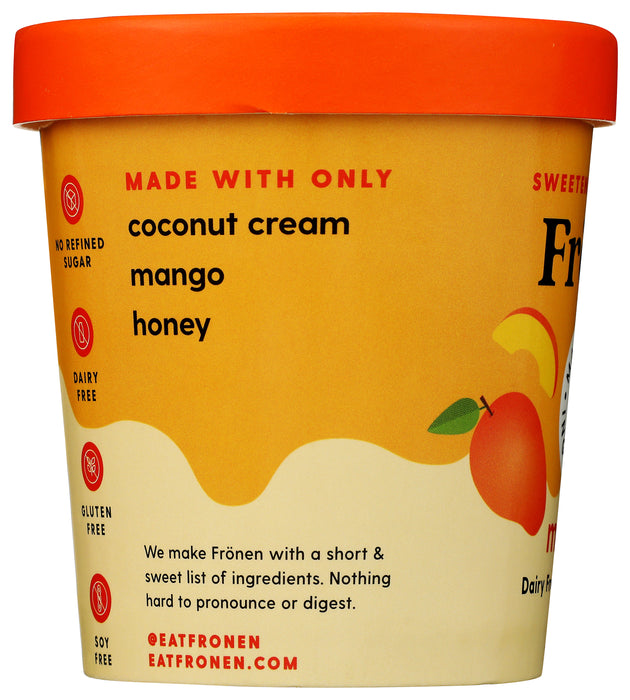 DF Frozen Dessert Sweetened w/ Honey, Mango, DF, 16 oz