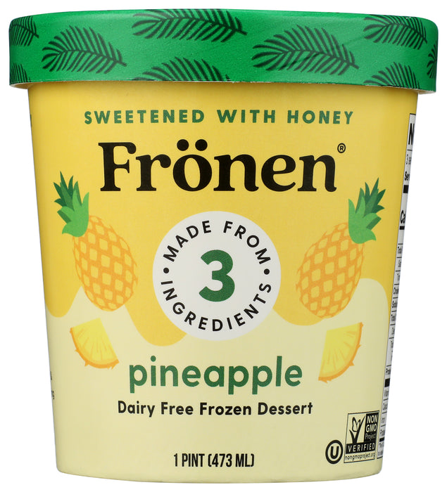 DF Frozen Dessert Sweetened w/ Honey, Pineapple, DF, 16 oz