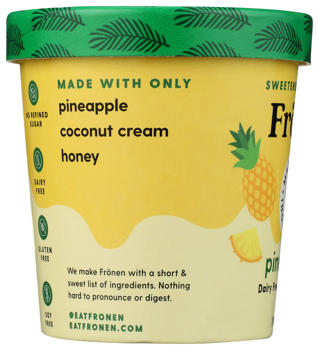 DF Frozen Dessert Sweetened w/ Honey, Pineapple, DF, 16 oz