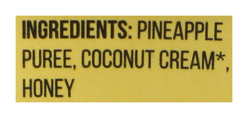 DF Frozen Dessert Sweetened w/ Honey, Pineapple, DF, 16 oz