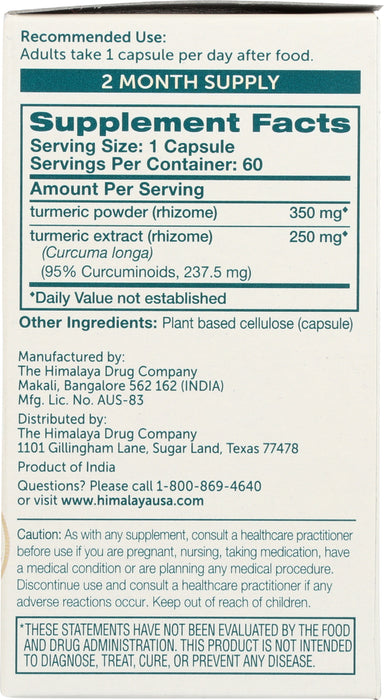 Turmeric 95, 60 vcap