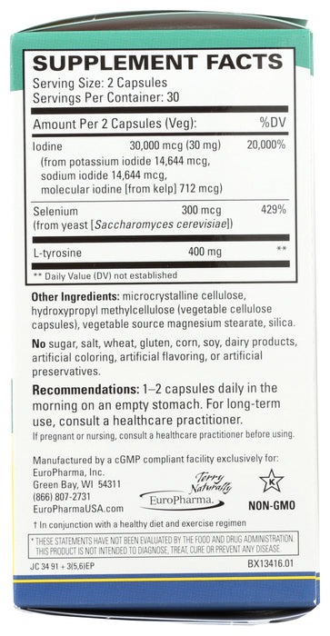 Thyroid Care Plus, 30mg/300mcg, 60 cap