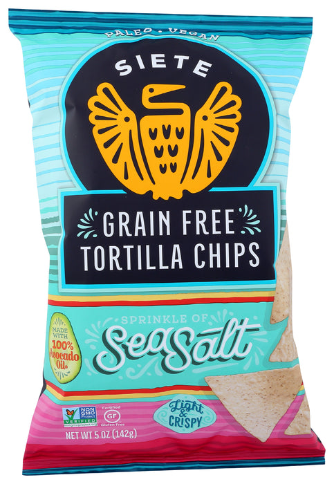 Tortilla Chips Grain Free, Sea Salt, 5 oz