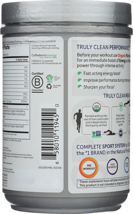 Sport Organic Energy + Focus, Blackberry, 432 g