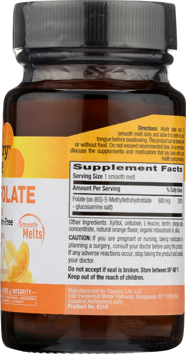 Methylfolate 800mcg, 60vmelt