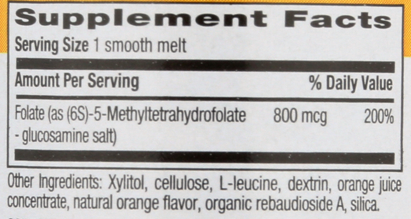 Methylfolate 800mcg, 60vmelt