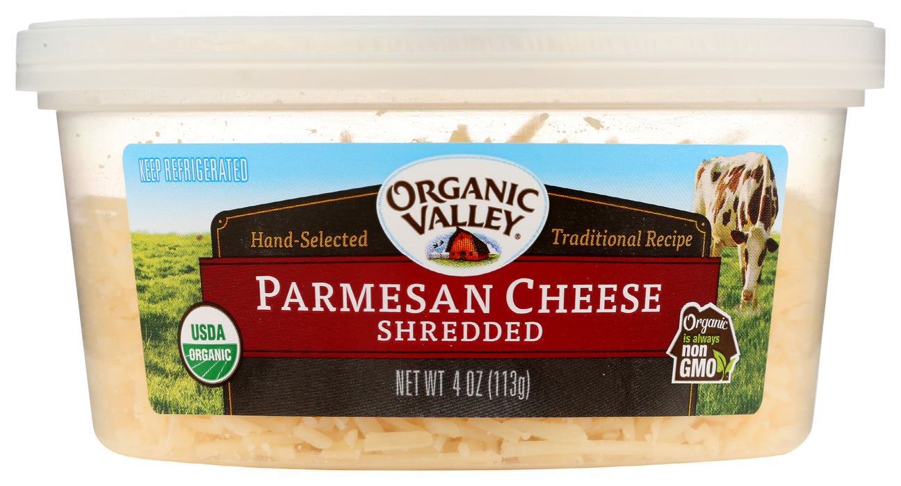 Parmesan Cheese Shred, Org, 4 oz