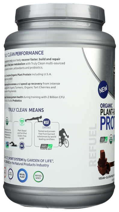 Sport Organic Plant Protein, Chocolate, 840 g