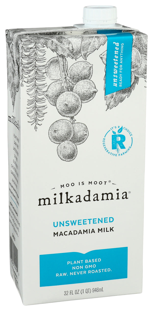 Macadamia Milk, Unsweetened, 32 fl oz