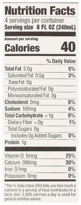 Macadamia Milk, Unsweetened, 32 fl oz