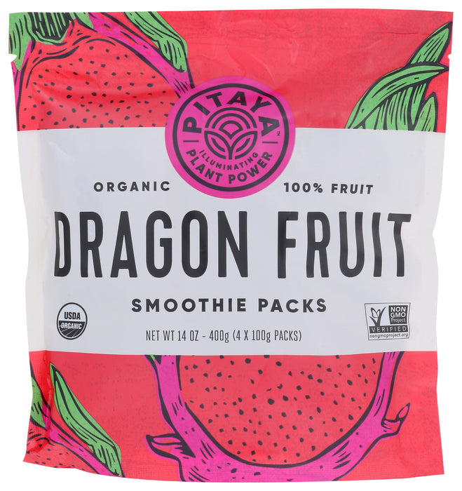 Dragon Fruit Smoothie Packs, Org, 14 oz