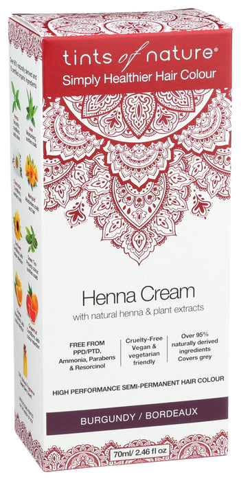 Henna Cream, Burgundy, 2.46floz