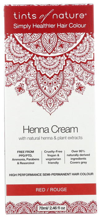 Henna Cream, Red, 2.46floz