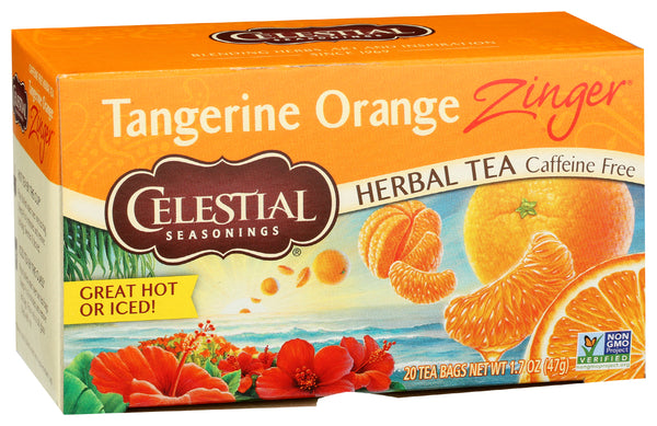 Tangerine Orange Zinger Herbal Tea, 20 tbag