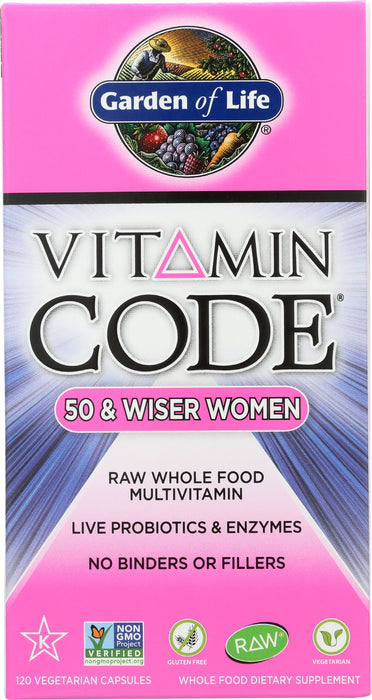 Vitamin Code 50 and Wiser Women's Multi, 120 cap