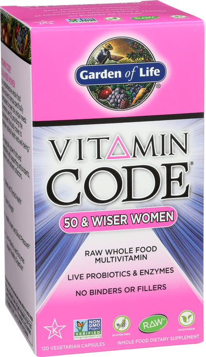 Vitamin Code 50 and Wiser Women's Multi, 120 cap