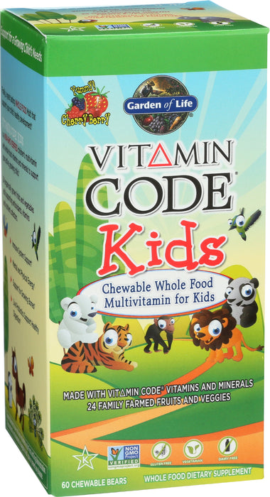 Vitamin Code Kids Multi, Cherry Berry, 60 chew