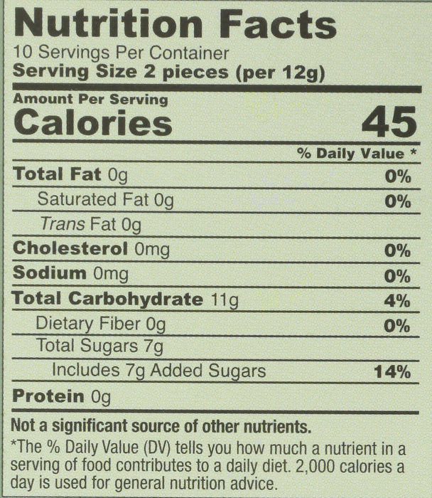 Gin Gins, Original Chew Box, 5 oz