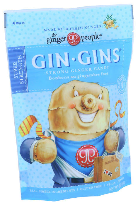 Gin Gins, Super Strength Candy, 3 oz