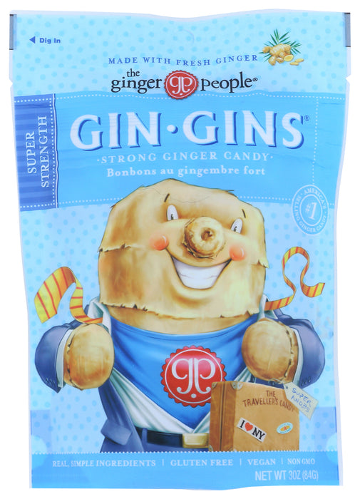Gin Gins, Super Strength Candy, 3 oz