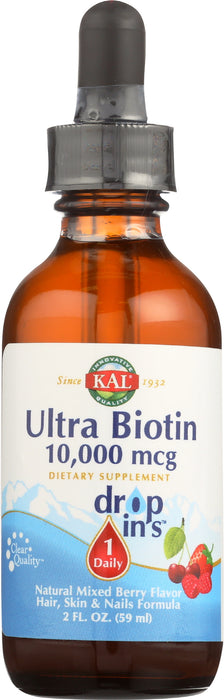 Ultra Biotin, 10,000mcg, 2 fl oz