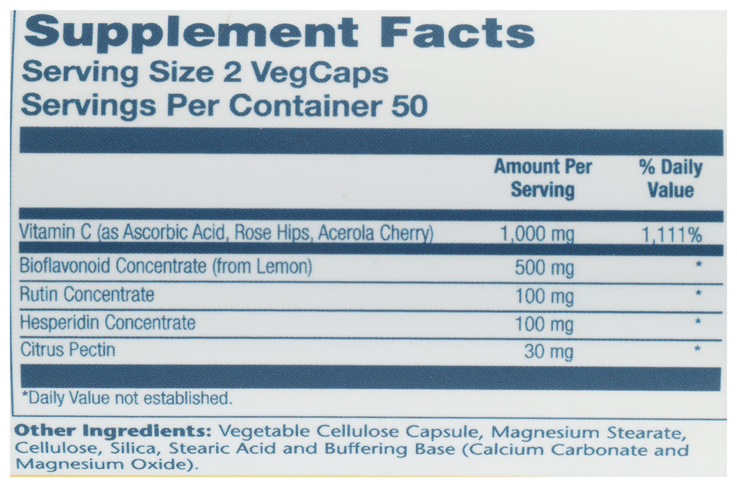 Super Bio C Buffered, 1000mg, 100 vcap