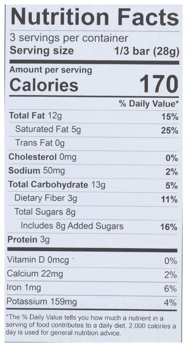 Salted Almond 70% Dark Choc, 3oz