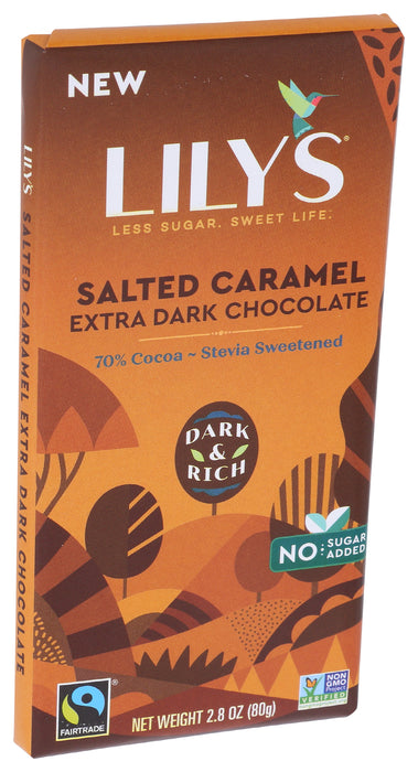 Salted Caramel Extra Dark Chocolate Bar 70%, 2.8 oz