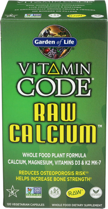 Vitamin Code Raw Calcium, 120 cap