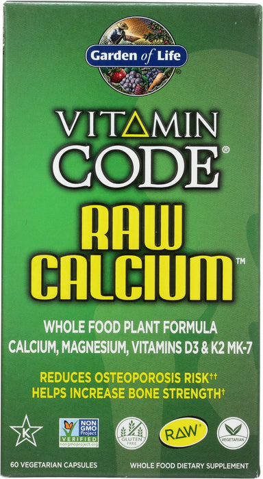 Vitamin Code Raw Calcium, 60 cap