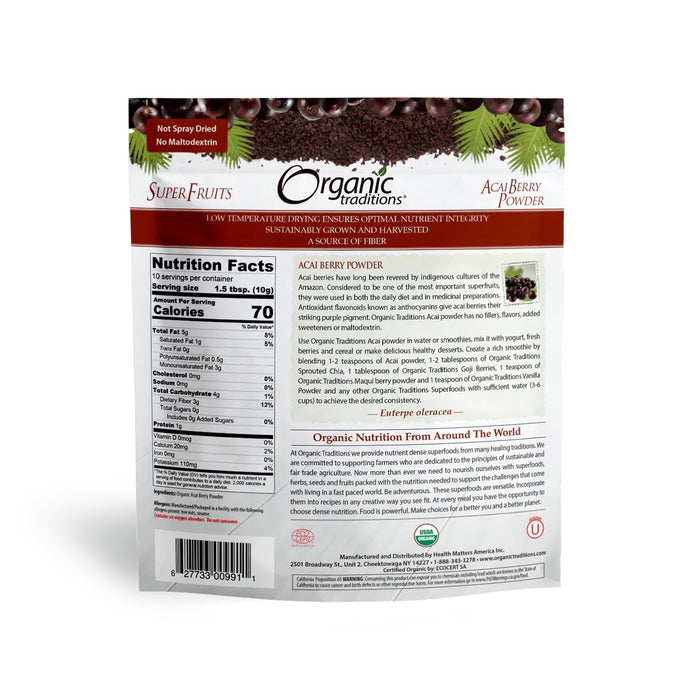 Acai Berry Powder, Org, 3.5 oz