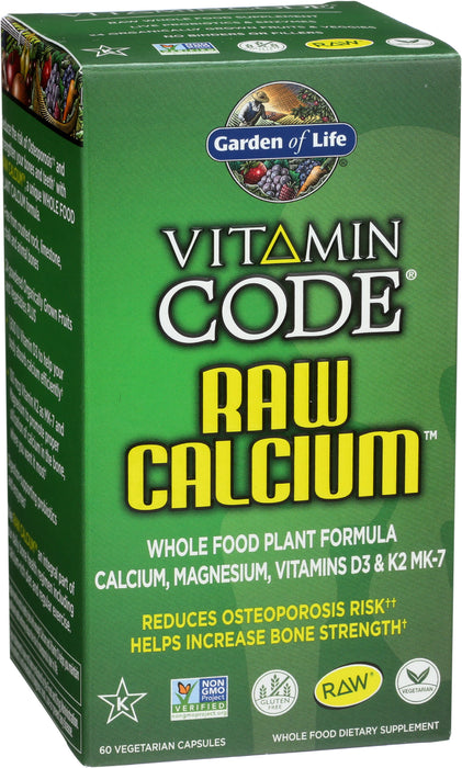 Vitamin Code Raw Calcium, 60 cap