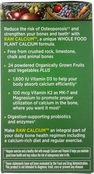 Vitamin Code Raw Calcium, 60 cap