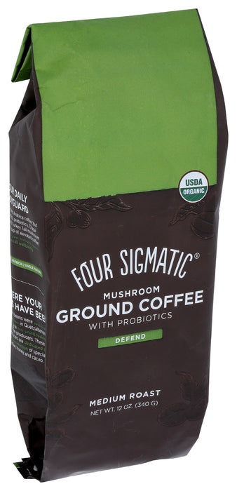 Mushroom Coffee Ground with Probiotics, Org, 12 oz