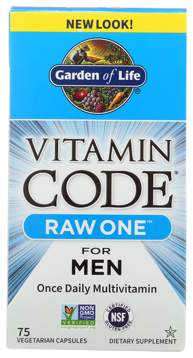 Vitamin Code Raw One For Men Multi, 75 cap