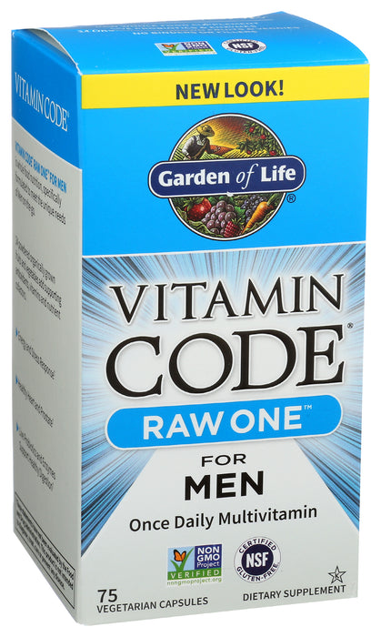 Vitamin Code Raw One For Men Multi, 75 cap