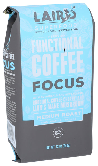 Peruvian Functional Coffee, Focus, Medium Roast, Org, 12 oz