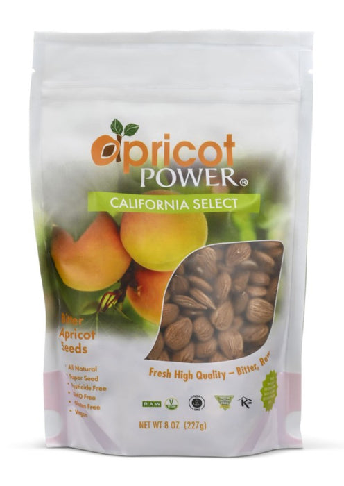 Bitter Raw Apricot Seeds, Org, 8 oz