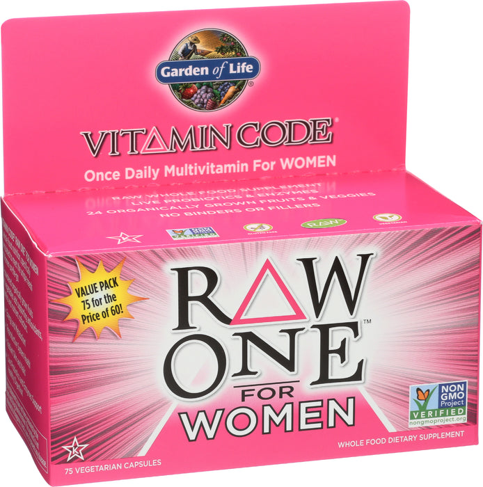 Vitamin Code Raw One For Women Multi, 75 cap